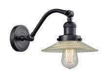 Innovations Lighting 515-1W-BK-G2 - Halophane - 1 Light - 9 inch - Matte Black - Adjustable Sconce