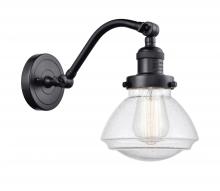 Innovations Lighting 515-1W-BK-G324-LED - Olean - 1 Light - 7 inch - Matte Black - Adjustable Sconce