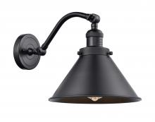 Innovations Lighting 515-1W-BK-M10-BK - Briarcliff - 1 Light - 10 inch - Matte Black - Adjustable Sconce