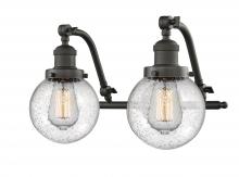 Innovations Lighting 515-2W-OB-G204-6 - Beacon - 2 Light - 16 inch - Oil Rubbed Bronze - Adjustable Bath Vanity Light