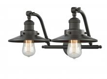 Innovations Lighting 515-2W-OB-M5 - Railroad - 2 Light - 18 inch - Oil Rubbed Bronze - Adjustable Bath Vanity Light
