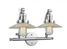 Innovations Lighting 515-2W-PC-G2 - Halophane - 2 Light - 18 inch - Polished Chrome - Adjustable Bath Vanity Light