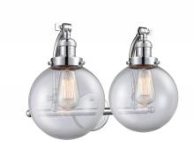 Innovations Lighting 515-2W-PC-G202-8 - Beacon - 2 Light - 18 inch - Polished Chrome - Adjustable Bath Vanity Light