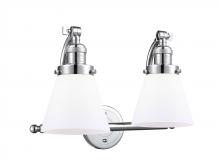 Innovations Lighting 515-2W-PC-G61 - Cone - 2 Light - 18 inch - Polished Chrome - Adjustable Bath Vanity Light