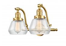 Innovations Lighting 515-2W-SG-G172 - Fulton - 2 Light - 18 inch - Satin Gold - Adjustable Bath Vanity Light