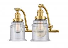 Innovations Lighting 515-2W-SG-G184 - Canton - 2 Light - 18 inch - Satin Gold - Adjustable Bath Vanity Light