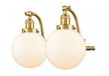 Innovations Lighting 515-2W-SG-G201-8 - Beacon - 2 Light - 18 inch - Satin Gold - Adjustable Bath Vanity Light