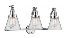 Innovations Lighting 515-3W-PC-G62 - Cone - 3 Light - 28 inch - Polished Chrome - Adjustable Bath Vanity Light