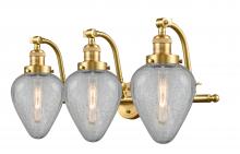 Innovations Lighting 515-3W-SG-G165 - Geneseo - 3 Light - 28 inch - Satin Gold - Adjustable Bath Vanity Light