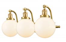 Innovations Lighting 515-3W-SG-G201-8 - Beacon - 3 Light - 28 inch - Satin Gold - Adjustable Bath Vanity Light