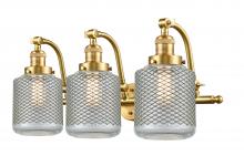 Innovations Lighting 515-3W-SG-G262 - Stanton - 3 Light - 28 inch - Satin Gold - Adjustable Bath Vanity Light