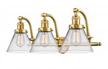 Innovations Lighting 515-3W-SG-G42 - Cone - 3 Light - 28 inch - Satin Gold - Adjustable Bath Vanity Light