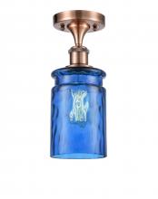 Innovations Lighting 516-1C-AC-G352-BL - Candor 1 Light Semi-Flush Mount