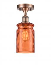 Innovations Lighting 516-1C-AC-G352-TUR - Candor 1 Light Semi-Flush Mount