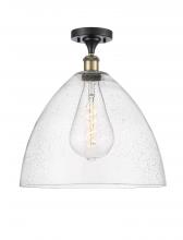 Innovations Lighting 516-1C-BAB-GBD-164-LED - Bristol - 1 Light - 16 inch - Black Antique Brass - Semi-Flush Mount