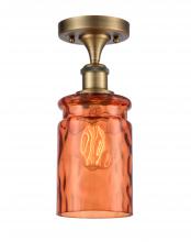 Innovations Lighting 516-1C-BB-G352-TUR - Candor 1 Light Semi-Flush Mount