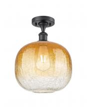 Innovations Lighting 516-1C-BK-G481-10AM - Brookhaven Sphere - 1 Light - 11 inch - Matte Black - Semi-Flush Mount