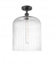 Innovations Lighting 516-1C-BK-G559-12CL - Bridal Veil - 1 Light - 5 inch - Matte Black - Semi-Flush Mount