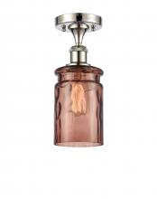 Innovations Lighting 516-1C-PN-G352-TOF - Candor 1 Light Semi-Flush Mount