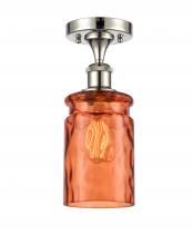 Innovations Lighting 516-1C-PN-G352-TUR - Candor 1 Light Semi-Flush Mount