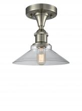 Innovations Lighting 516-1C-SN-G132 - Orwell - 1 Light - 8 inch - Brushed Satin Nickel - Semi-Flush Mount