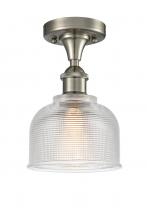 Innovations Lighting 516-1C-SN-G412 - Dayton - 1 Light - 6 inch - Brushed Satin Nickel - Semi-Flush Mount