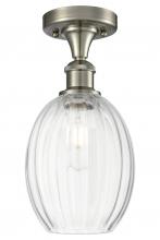 Innovations Lighting 516-1C-SN-G459-6CL - Preston Bulb - 1 Light - 6 inch - Brushed Satin Nickel - Semi-Flush Mount