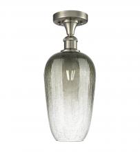 Innovations Lighting 516-1C-SN-G484-7SL - Brookhaven Flute - 1 Light - 7 inch - Brushed Satin Nickel - Semi-Flush Mount