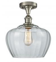 Innovations Lighting 516-1C-SN-G92-L - Fenton - 1 Light - 11 inch - Brushed Satin Nickel - Semi-Flush Mount