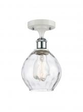 Innovations Lighting 516-1C-WPC-G362 - Waverly - 1 Light - 6 inch - White Polished Chrome - Semi-Flush Mount