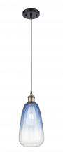 Innovations Lighting 516-1P-BAB-G480-6SB - Brookhaven Almond - 1 Light - 6 inch - Black Antique Brass - Cord hung - Mini Pendant