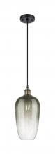 Innovations Lighting 516-1P-BAB-G484-7SL - Brookhaven Flute - 1 Light - 7 inch - Black Antique Brass - Cord hung - Mini Pendant