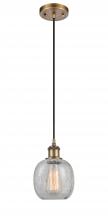 Innovations Lighting 516-1P-BB-G105 - Belfast - 1 Light - 6 inch - Brushed Brass - Cord hung - Mini Pendant