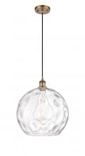 Innovations Lighting 516-1P-BB-G1215-14 - Athens Water Glass - 1 Light - 13 inch - Brushed Brass - Cord hung - Pendant