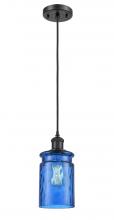 Innovations Lighting 516-1P-BK-G352-BL - Candor 1 Light Mini Pendant