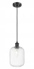Innovations Lighting 516-1P-BK-G460-7CL - Preston Cylinder - 1 Light - 7 inch - Matte Black - Cord hung - Mini Pendant