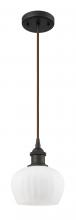 Innovations Lighting 516-1P-OB-G91 - Fenton - 1 Light - 7 inch - Oil Rubbed Bronze - Cord hung - Mini Pendant