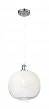 Innovations Lighting 516-1P-PC-G481-10OP - Brookhaven Sphere - 1 Light - 11 inch - Polished Chrome - Cord hung - Mini Pendant