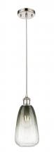 Innovations Lighting 516-1P-PN-G480-6SL - Brookhaven Almond - 1 Light - 6 inch - Polished Nickel - Cord hung - Mini Pendant