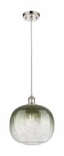 Innovations Lighting 516-1P-PN-G481-10SL - Brookhaven Sphere - 1 Light - 11 inch - Polished Nickel - Cord hung - Mini Pendant