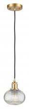 Innovations Lighting 516-1P-SG-G555-6CL - Ithaca - 1 Light - 6 inch - Satin Gold - Cord hung - Mini Pendant