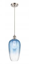Innovations Lighting 516-1P-SN-G484-7SB - Brookhaven Flute - 1 Light - 7 inch - Brushed Satin Nickel - Cord hung - Mini Pendant