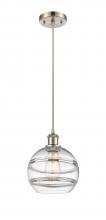 Innovations Lighting 516-1P-SN-G556-8CL - Rochester - 1 Light - 8 inch - Brushed Satin Nickel - Cord hung - Mini Pendant