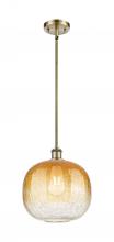 Innovations Lighting 516-1S-AB-G481-10AM - Brookhaven Sphere - 1 Light - 11 inch - Antique Brass - Stem hung - Mini Pendant