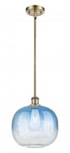 Innovations Lighting 516-1S-AB-G481-10SB - Brookhaven Sphere - 1 Light - 11 inch - Antique Brass - Stem hung - Mini Pendant