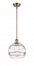 Innovations Lighting 516-1S-AC-G556-10CL - Rochester - 1 Light - 10 inch - Antique Copper - Mini Pendant