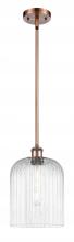 Innovations Lighting 516-1S-AC-G559-8CL - Bridal Veil - 1 Light - 5 inch - Antique Copper - Mini Pendant