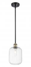 Innovations Lighting 516-1S-BAB-G460-7CL - Preston Cylinder - 1 Light - 7 inch - Black Antique Brass - Stem hung - Mini Pendant