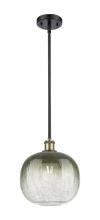 Innovations Lighting 516-1S-BAB-G481-10SL - Brookhaven Sphere - 1 Light - 11 inch - Black Antique Brass - Stem hung - Mini Pendant