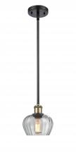 Innovations Lighting 516-1S-BAB-G92-LED - Fenton - 1 Light - 7 inch - Black Antique Brass - Mini Pendant